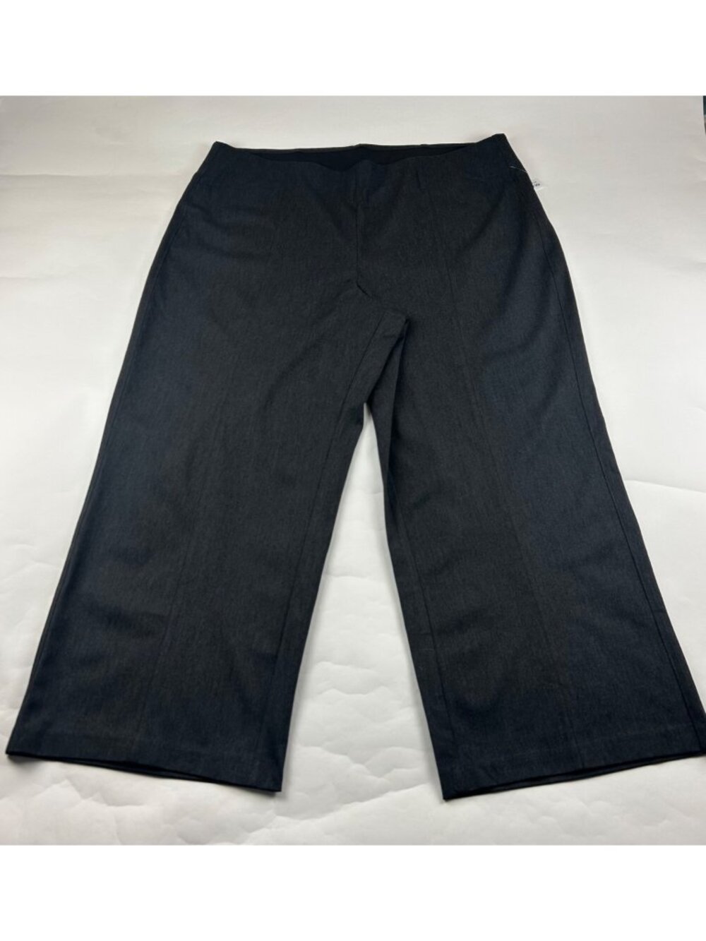 Old Navy Charcoal Stretch Canvas High Rise Wide Leg Pixie Pant 3X New